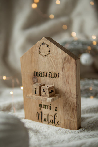 Contagiorni Natale casetta in legno